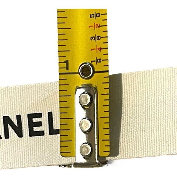 Authentic Chanel Classic White Ribbon 3 Yards 9’ For Gift Box Bag Crafts Lot - Picture 4 of 4